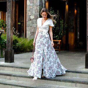 Lovers and Friends Floral Hydra Maxi Skirt Size S